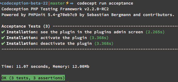 Passing Gherkin syntax tests